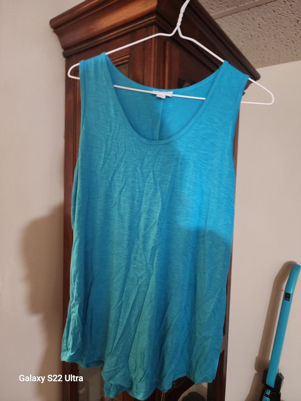 LuLaRoe XL Teal Top